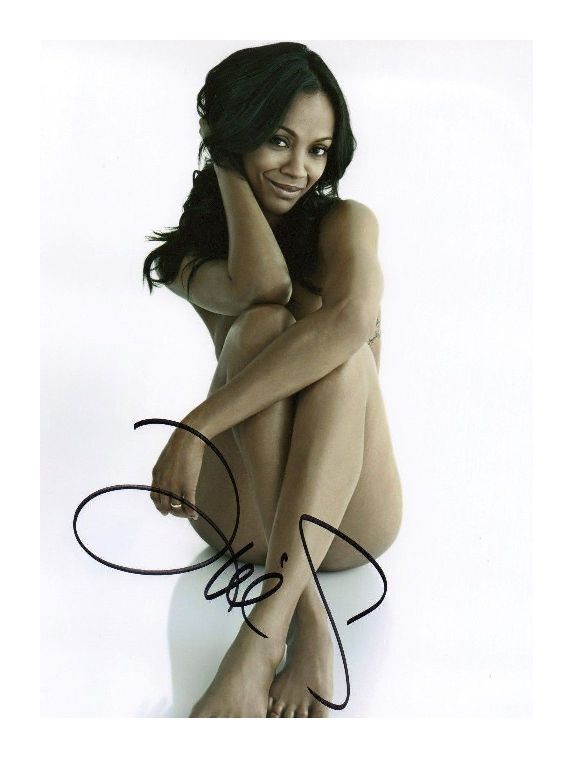 ZOE SALDANA AUTOGRAPHED SIGNED A4 PP POSTER Photo Poster painting PRINT 3