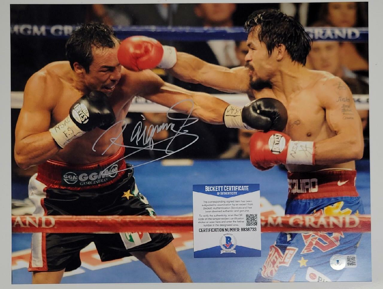 Manny Pacquiao signed 11x14 Photo Poster painting Pacman Boxing Autograph (A) ~ Beckett BAS COA