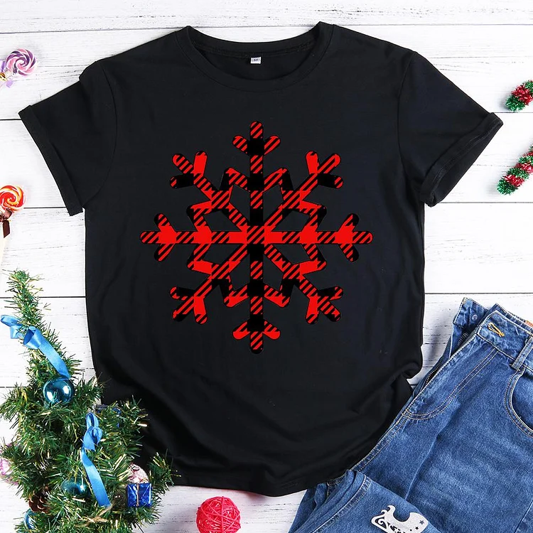 Christmas Snowflake T-Shirt Tee -599476-Annaletters