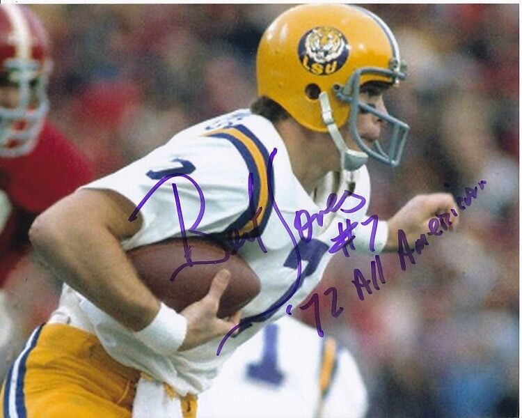 BERT JONES signed autographed NCAA SEC LSU TIGERS 8x10 Photo Poster painting