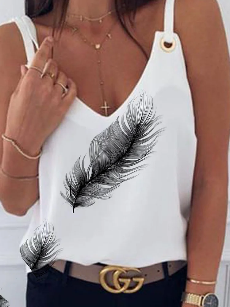 White Holiday Cami Top