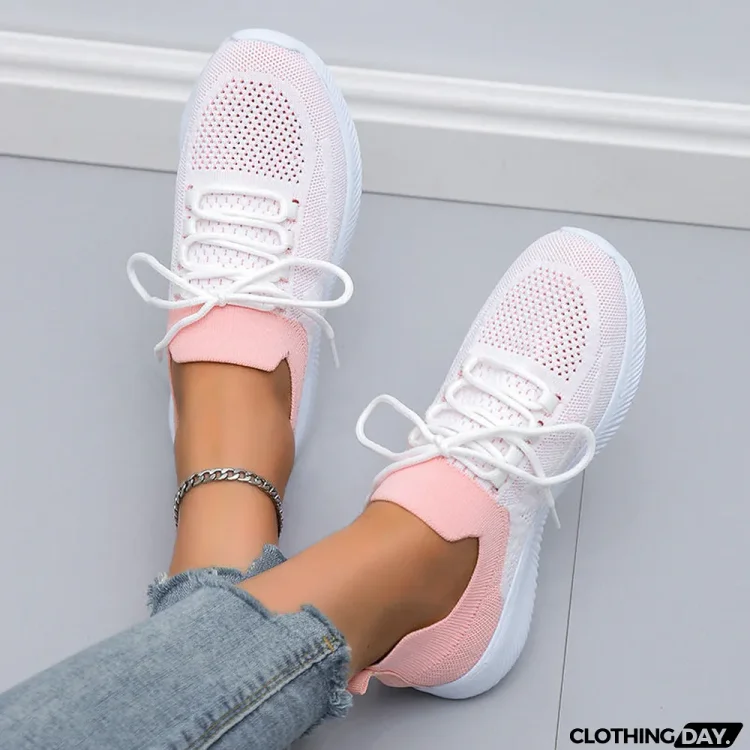 Women'Casual Mesh Colorblock Sneakers