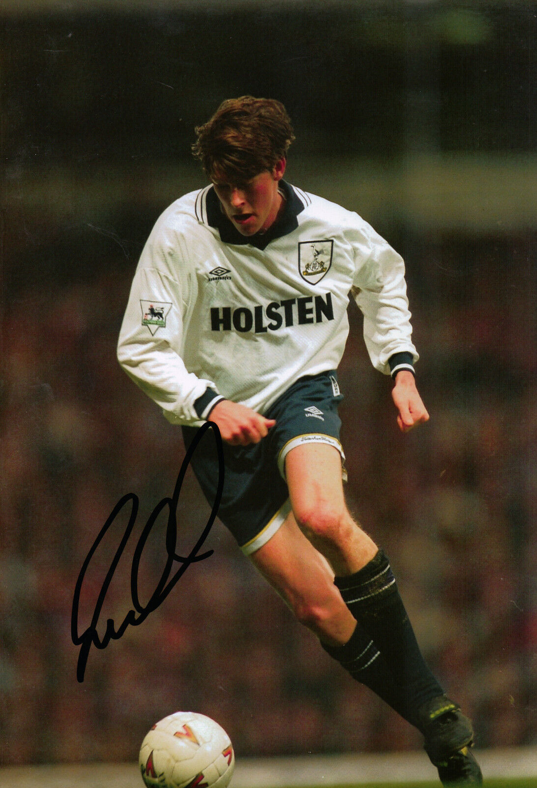 Darren Anderton SIGNED 12x8 Photo Poster painting AUTOGRAPH Tottenham Hotspur Photo Poster painting (1874)