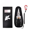 Steel fishing pliers set handle fishing gear recycling hook cut line split ring fishing tool