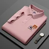 Men's 100% Cotton Casual Lapel Loose Polo Shirt
