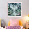 Moonlight Over Lotus Pond-14CT Stamped Cross Stitch Egyptian Cotton 46*46cm/18.11*18.11in tapestrymarket