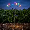 Solar Powered Firework Garden Lights Waterproof Decorative Starburst Fairy Light Easy To Install for Outside Patio Backyard Yard Walkway Decor