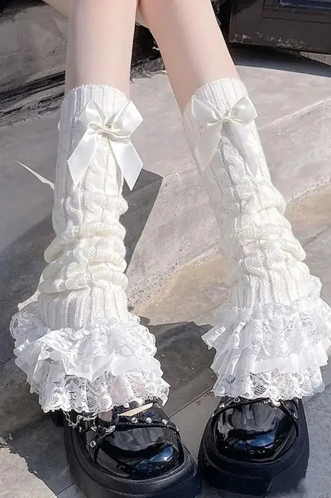 Lolita Lace Knit Leg Warmers