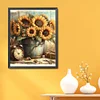 Sunflower Alarm Clock-11CT Stamped Cross Stitch 40*52cm/15.75*20.47in