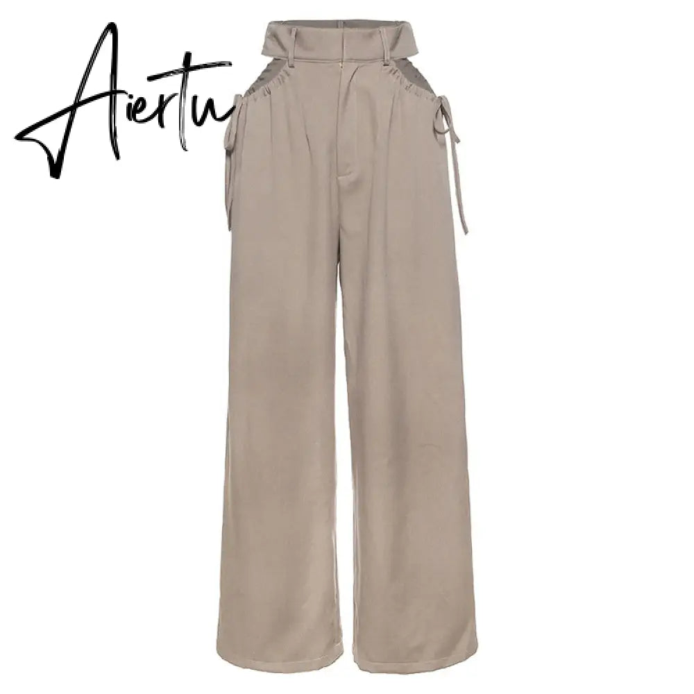 Aiertu Streetwear Women's Cargo Harem Pants Hip Hop High Waist Casual Female Track Pants Joggers Trousers Fashion Harajuku Women Pants Aiertu