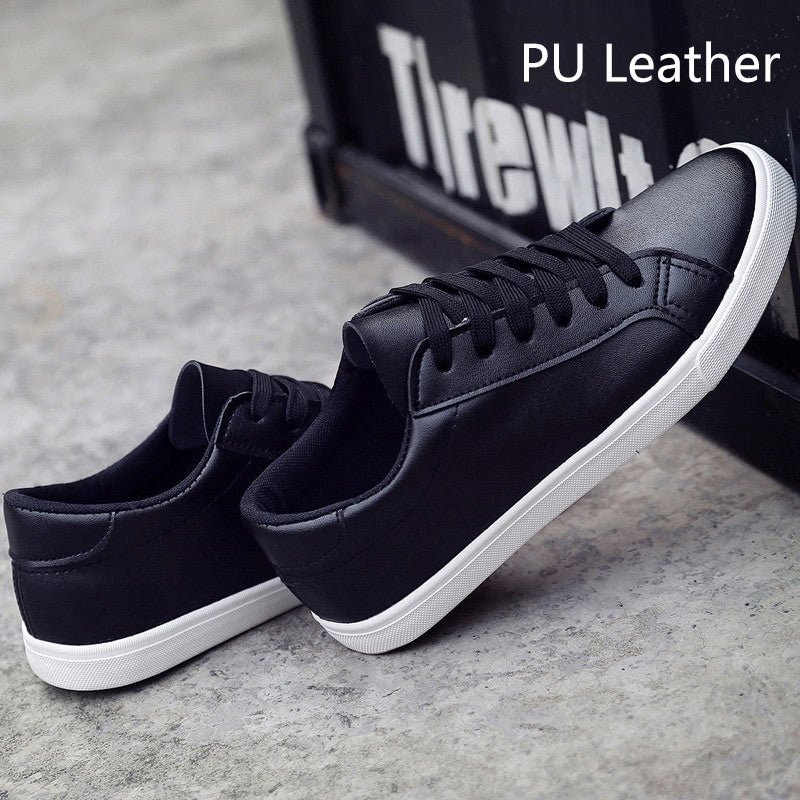 2020 New Spring Tenis Feminino Lace-up White Shoes Woman PU Leather Solid Color Female Shoes Casual Women Shoes Sneakers
