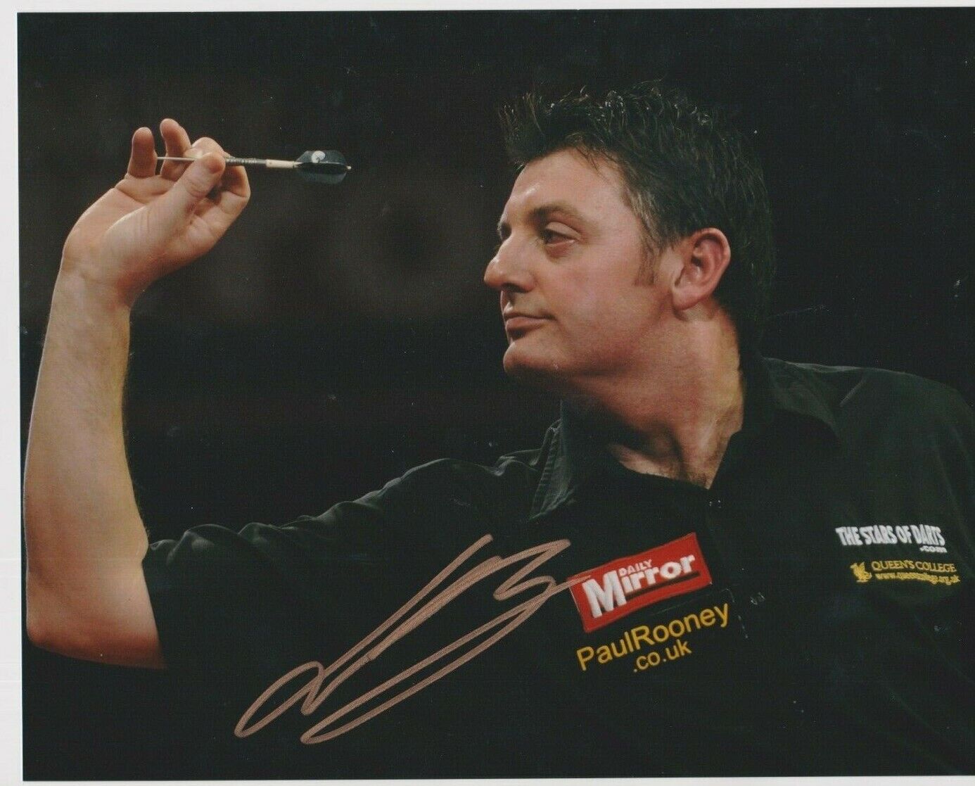 Justin Pipe **HAND SIGNED** 8x10 Photo Poster painting ~ Darts ~ AUTOGRAPHED