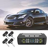 Tire Pressure Monitoring System with 4 Sensors USB/Solar TPMS for Car SUV Sedan