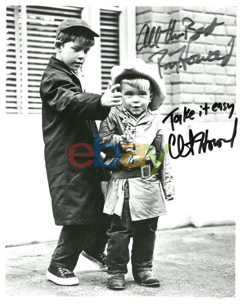 Ron Howard & Clint Howard Signed Autographed 8x10 Photo Poster painting reprint