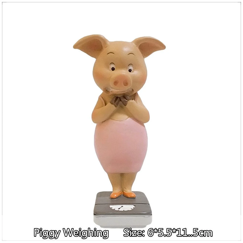 Everyday Collection New Year Cute Pig Figurine Miniature Fairy Garden Decoration hogar ornaments Home Desk Decor Gift