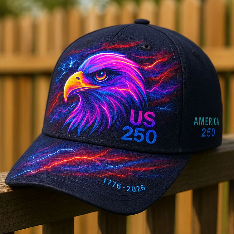 37Necklaces 250th Anniversary of the United States Print Casual Hat