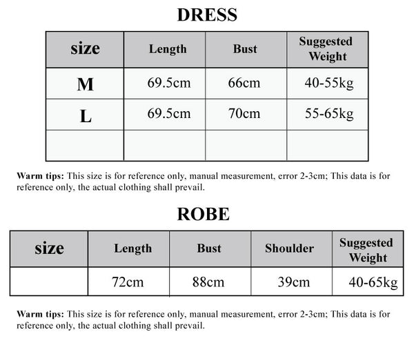 size chart for Sexy Mesh Sheer Temptation Floral Nightgown