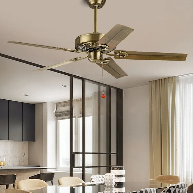 Alessio 5 blades K&uuml;fer ceiling fan, &empty;130CM