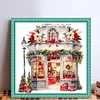 Christmas Shop-18CT Counted Cross Stitch 35*35cm/13.78*13.78in