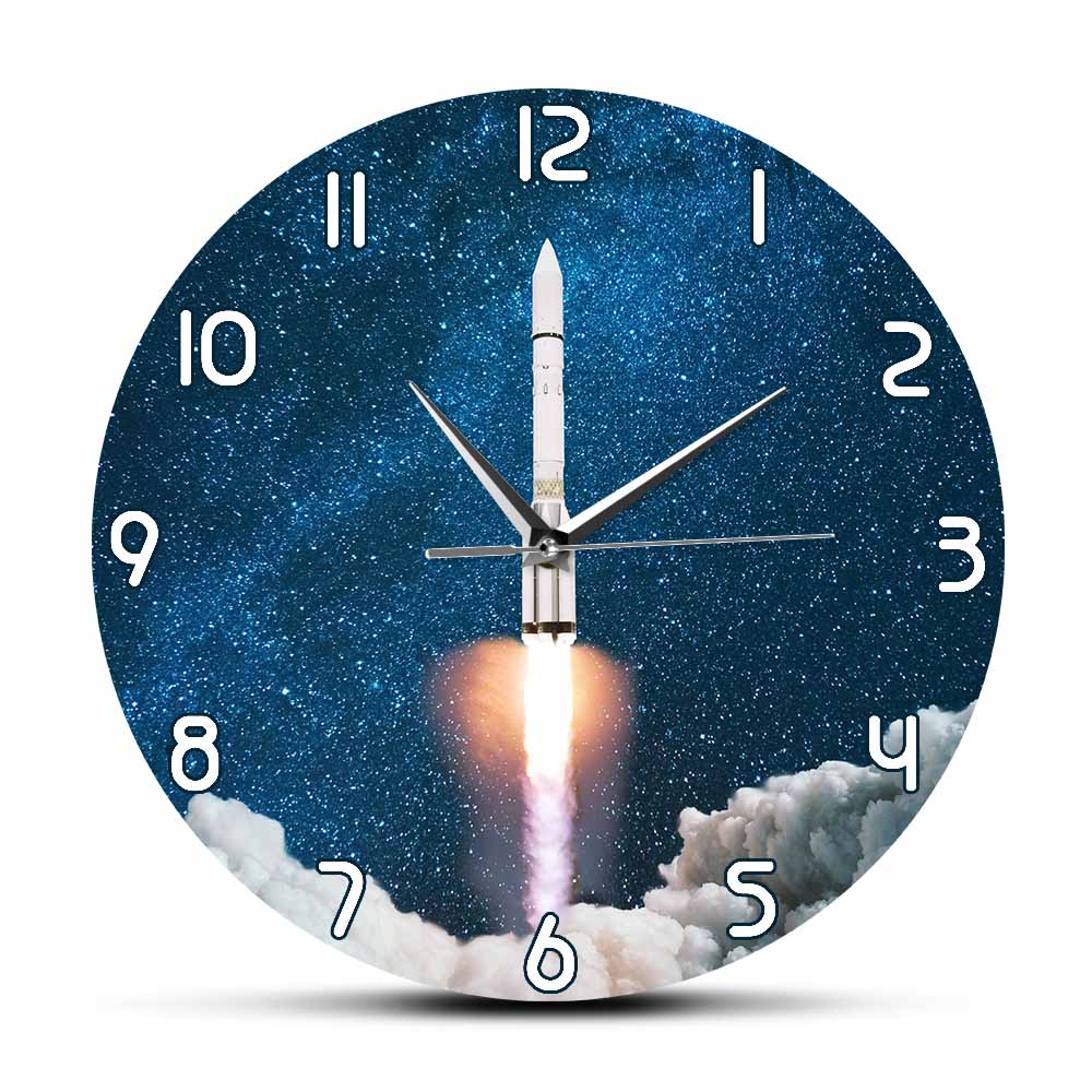 

Space Shuttle Taking Off - Frameless Acrylic Wall Clock, 501 Original