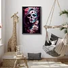 (40*60cm)Halloween Skull Girl - Full Round Drill Diamond Painting