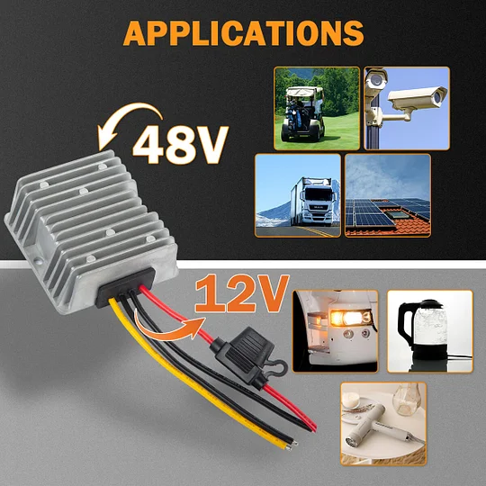 Enjoybot DC-DC 24V/36V/48V to 12V Step Down Converter 20A 240W