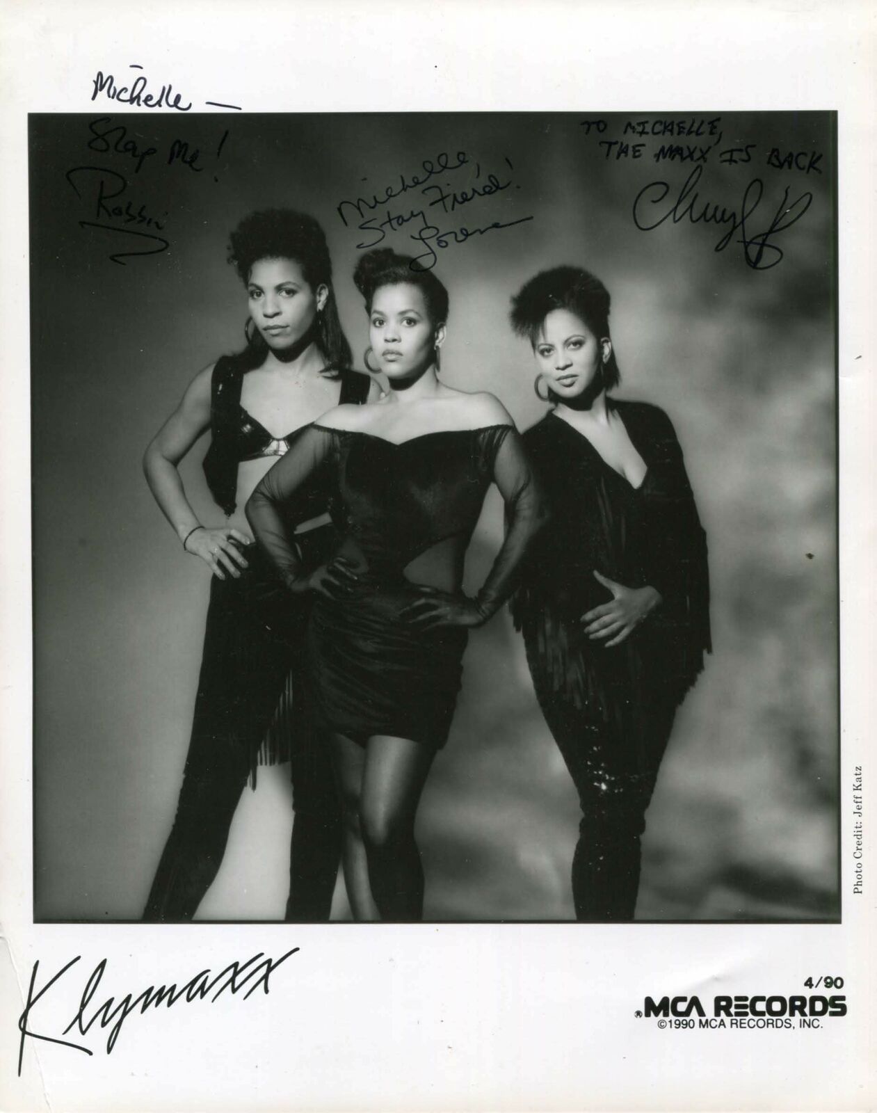 POP/R&B BAND Klymaxx autographs, signed Photo Poster painting