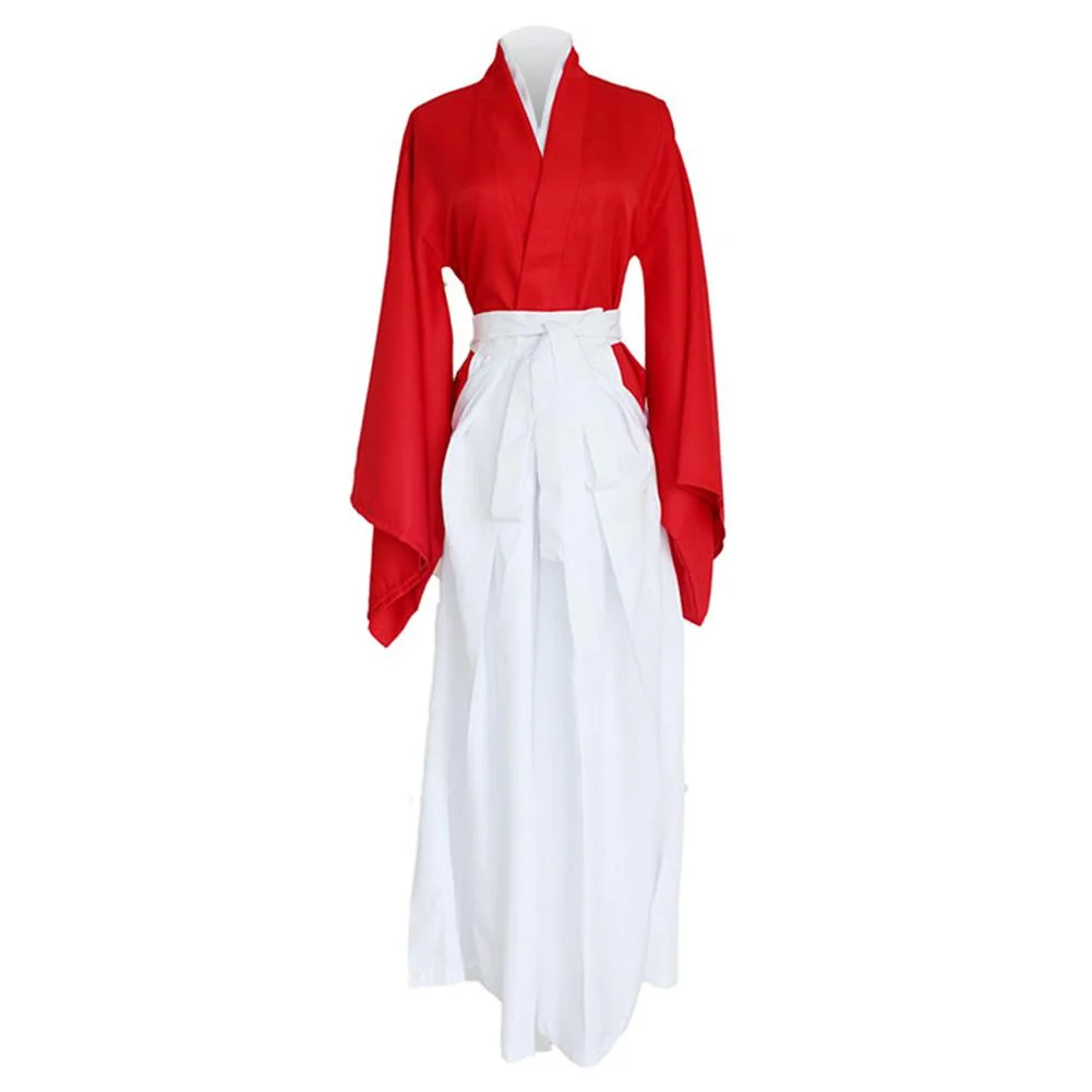 Rurouni Kenshin Kenshin Himura Red Kendo Kimono Cosplay Costume