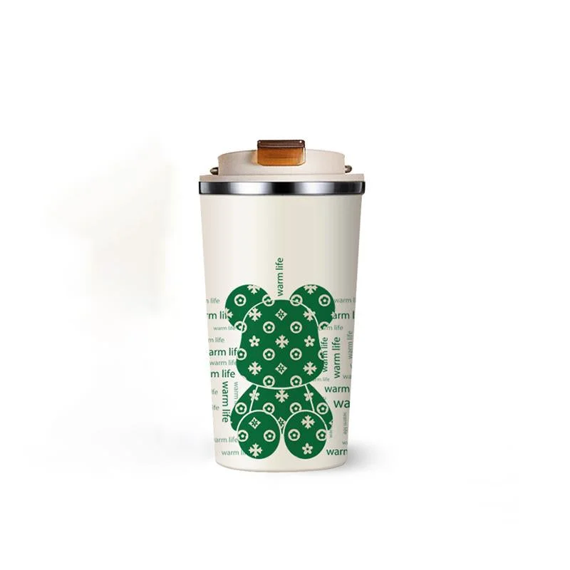 Coffee Cups-Art Gallery-Lovely Green Bear