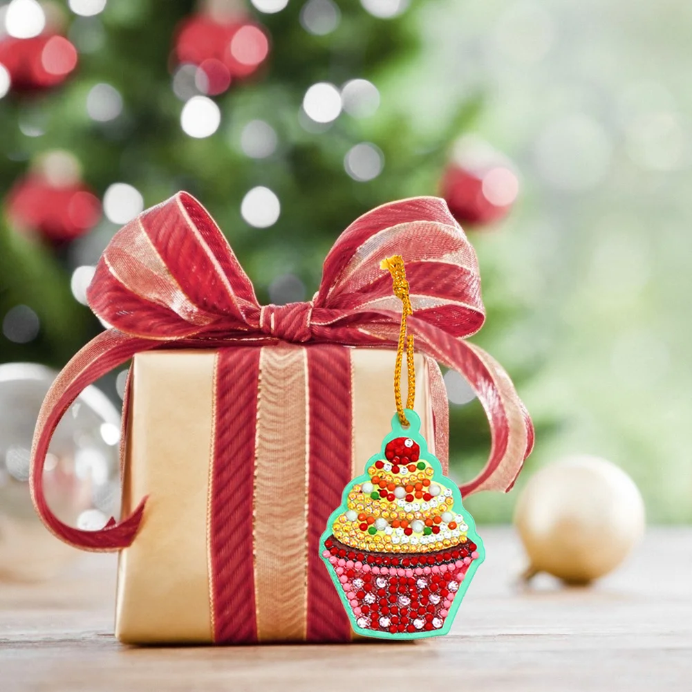 10pcs Cute Greeting Card Pendant Diamond Painting (Single Side)