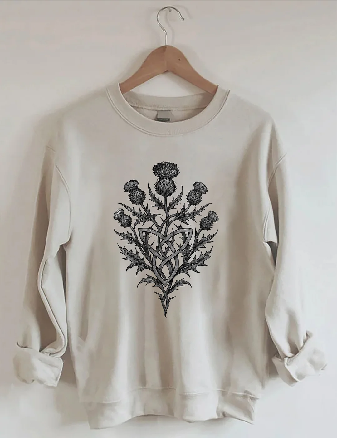 Scottish Thistle Grunge Sweatshirt