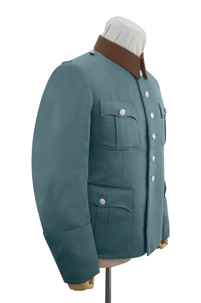   Polizei German Gendarmerie General Officer Gabardine Service Tunic Jacket 6 Buttons German-Uniform