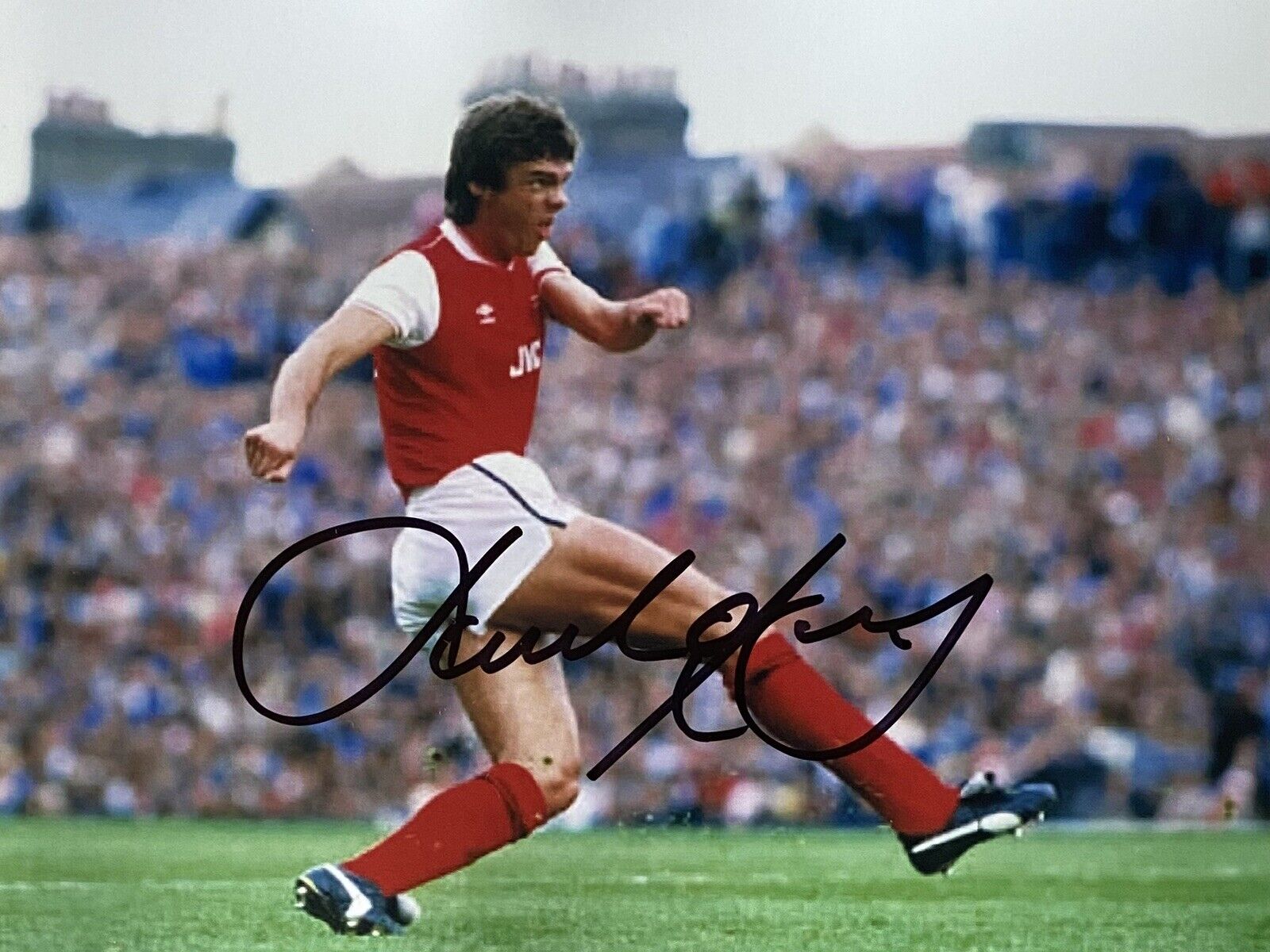 David O’Leary Genuine Hand Signed Arsenal 6X4 Photo Poster painting