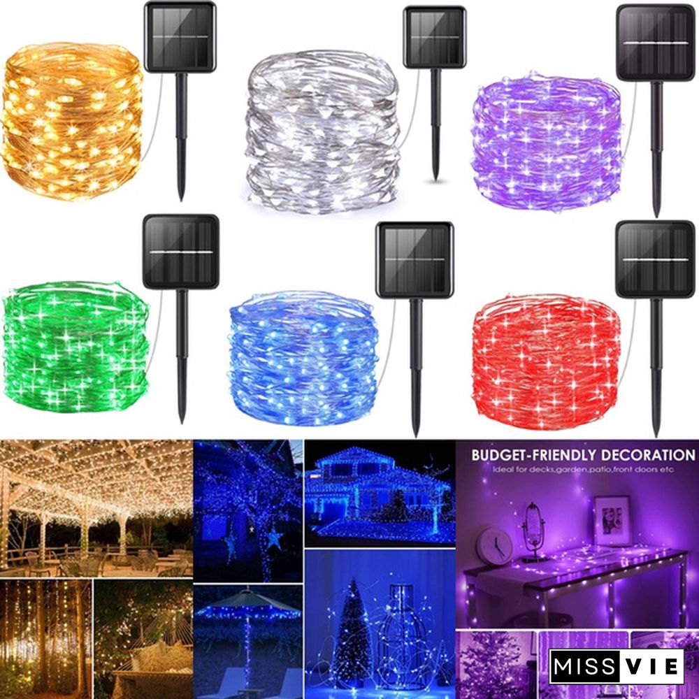 200 LED Solar Power Fairy Lights String Lamps Party Wedding Decor Garden Outdoor Christmas Lights Tree decoration