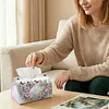 Rainbow Butterfly DIY PULeather Diamond Painting Tissue Box for Adults Beginners Gem Art Painting Napkin Holder for Living Room Bedroom Bathroom Table Decor