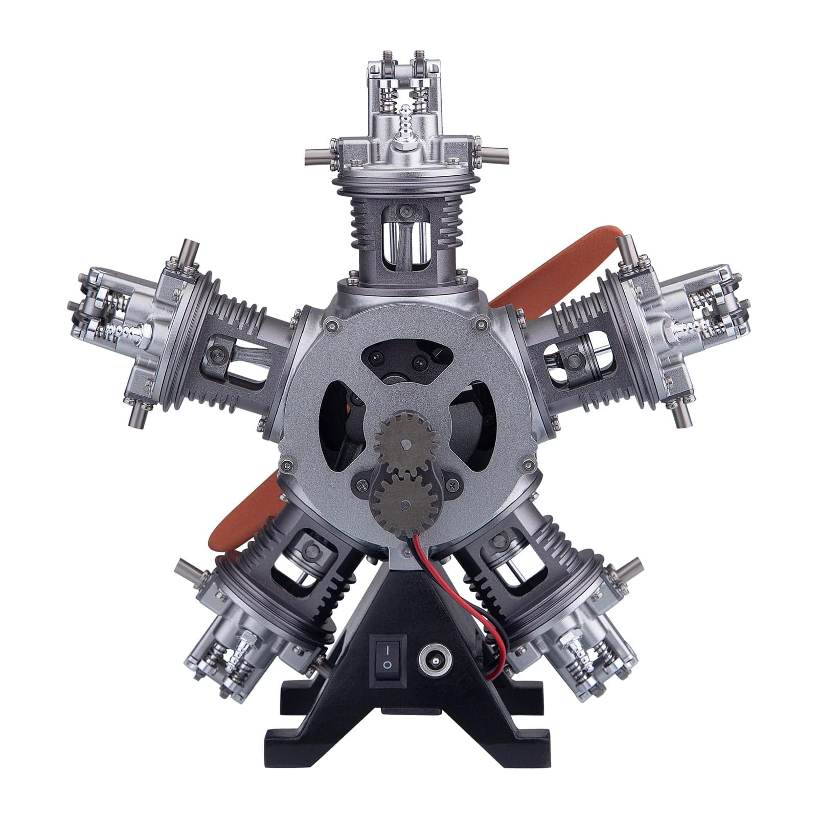 5 Cylinder Radial Engine Model Kit - 1:6 Full Metal Aircraft Engine  - Build Your Own Radial Engine