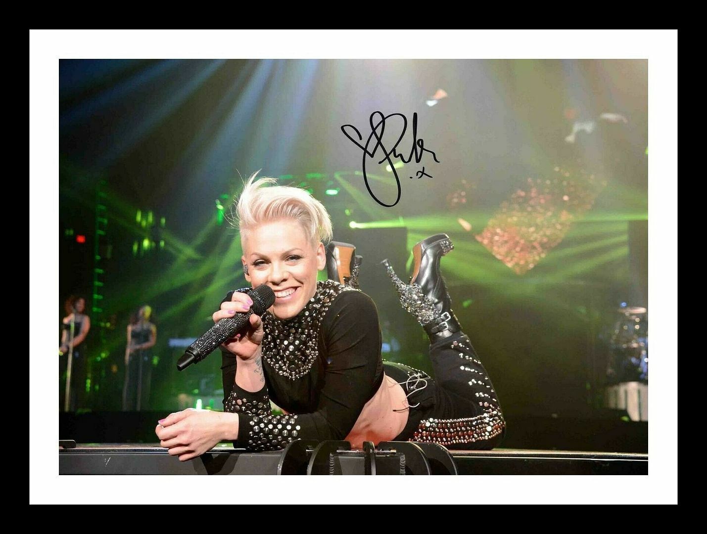 Pink Autograph Signed & Framed Photo Poster painting 6