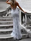 Backless Mermaid And Sequinned Sleeveless Maxi Dresses