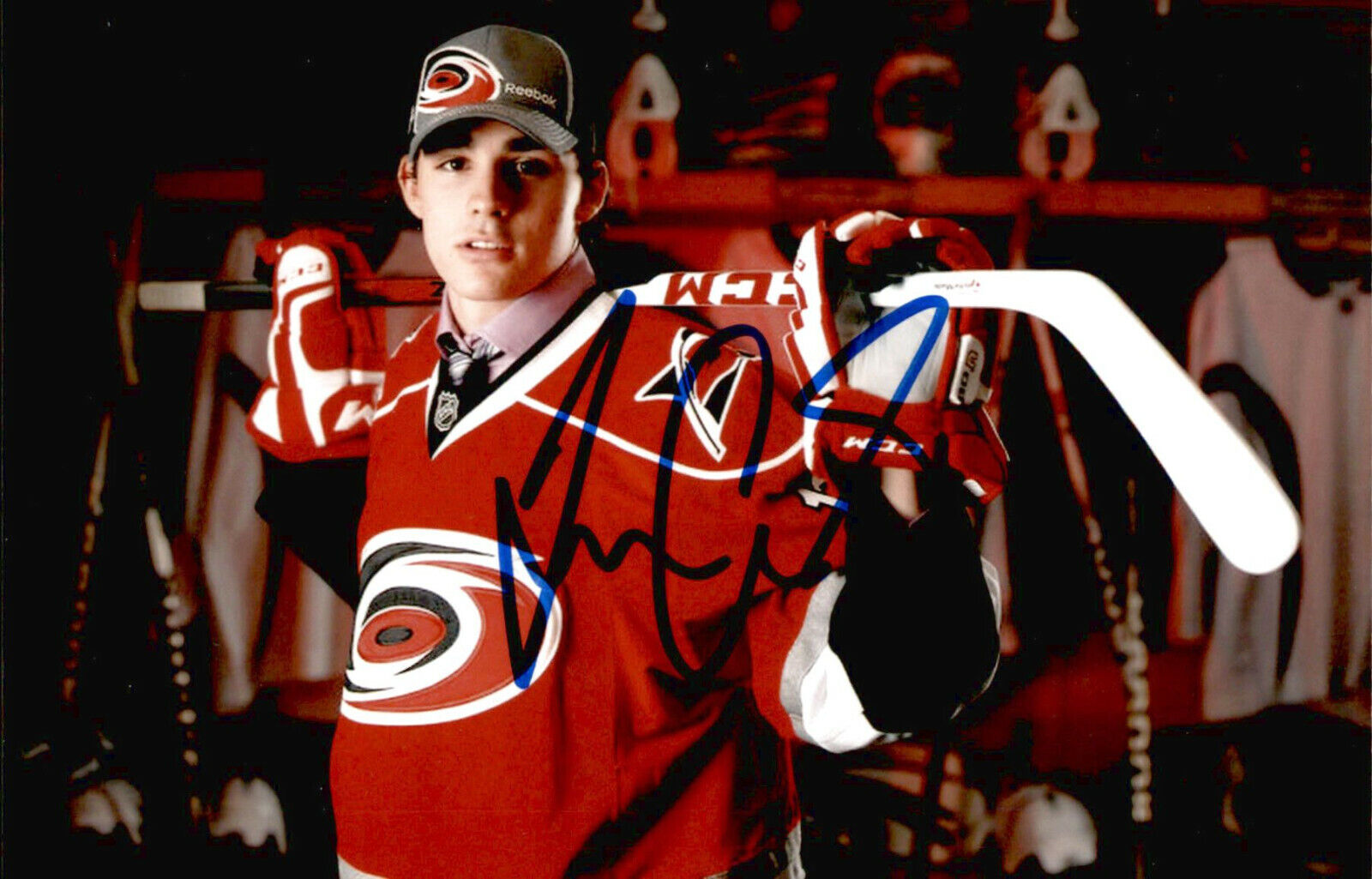 Trevor Carrick SIGNED autographed 4x6 Photo Poster painting CAROLINA HURRICANES #4