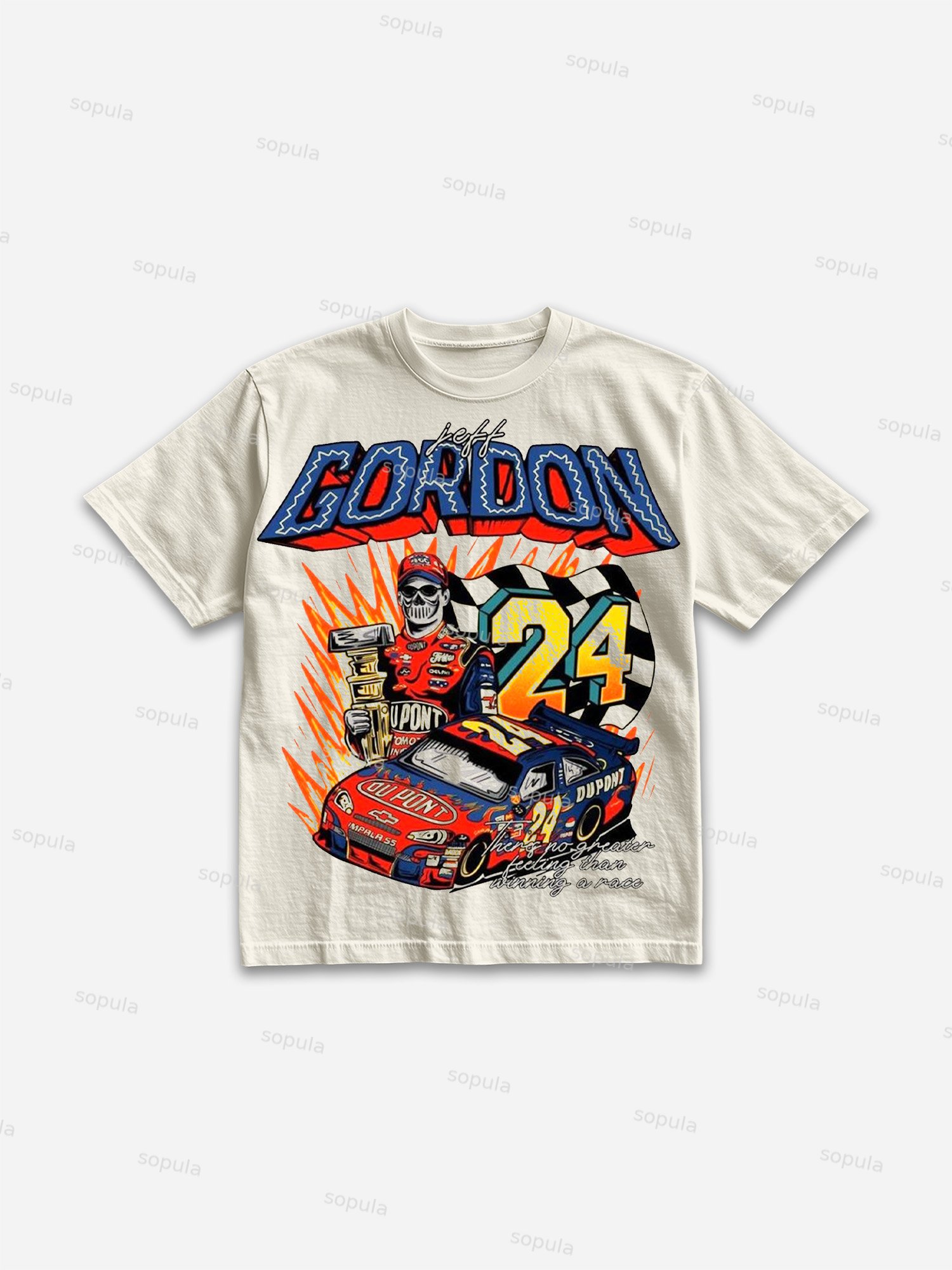 24 Championship Racers Vintage Graphic Cotton T-shirt