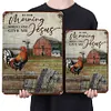 Chicken On The Farm - Vintage Metal Signs - 20*30cm/30*40cm