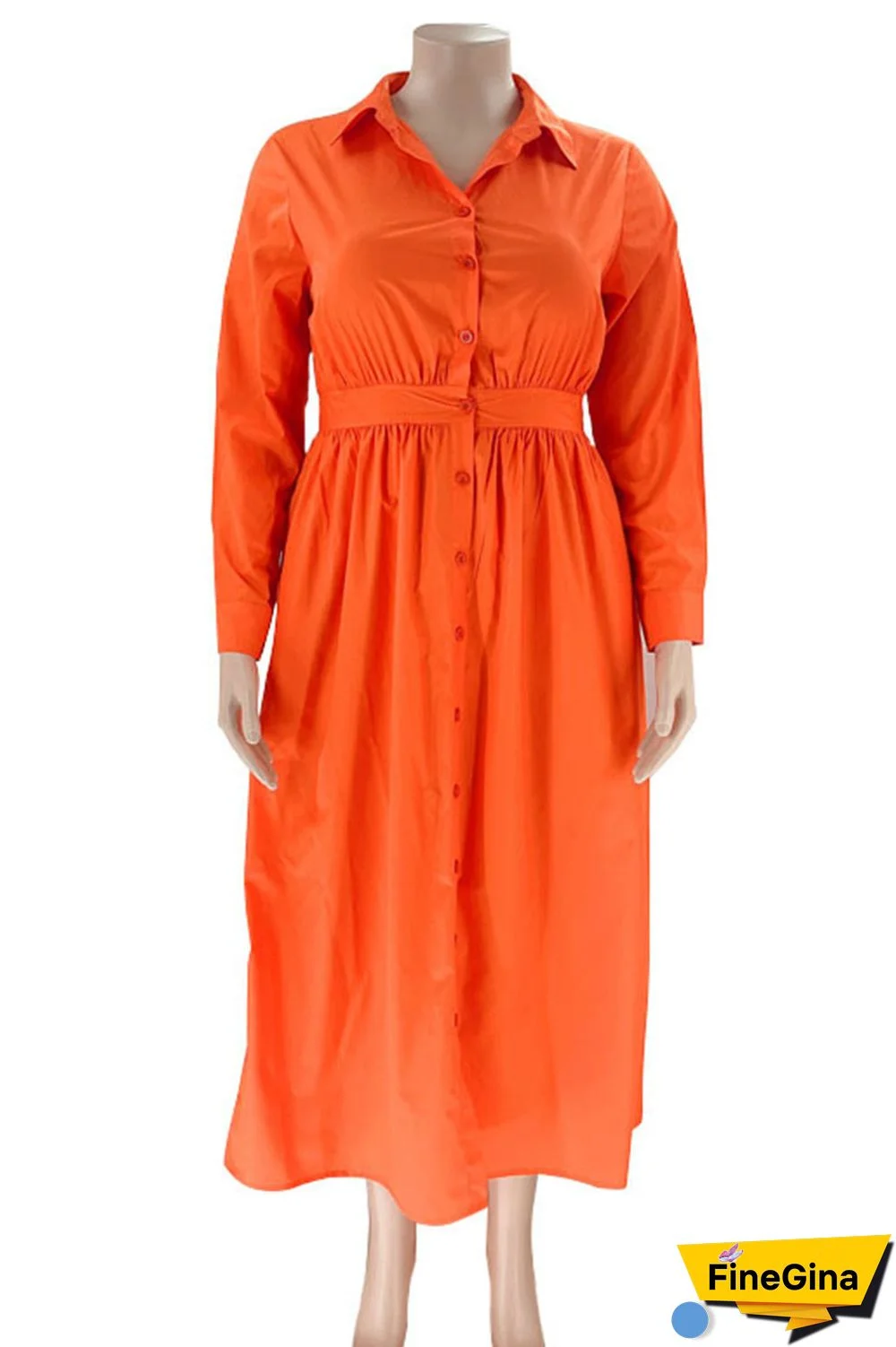 Black Casual Solid Patchwork Buckle Turndown Collar Shirt Dress Plus Size Dresses