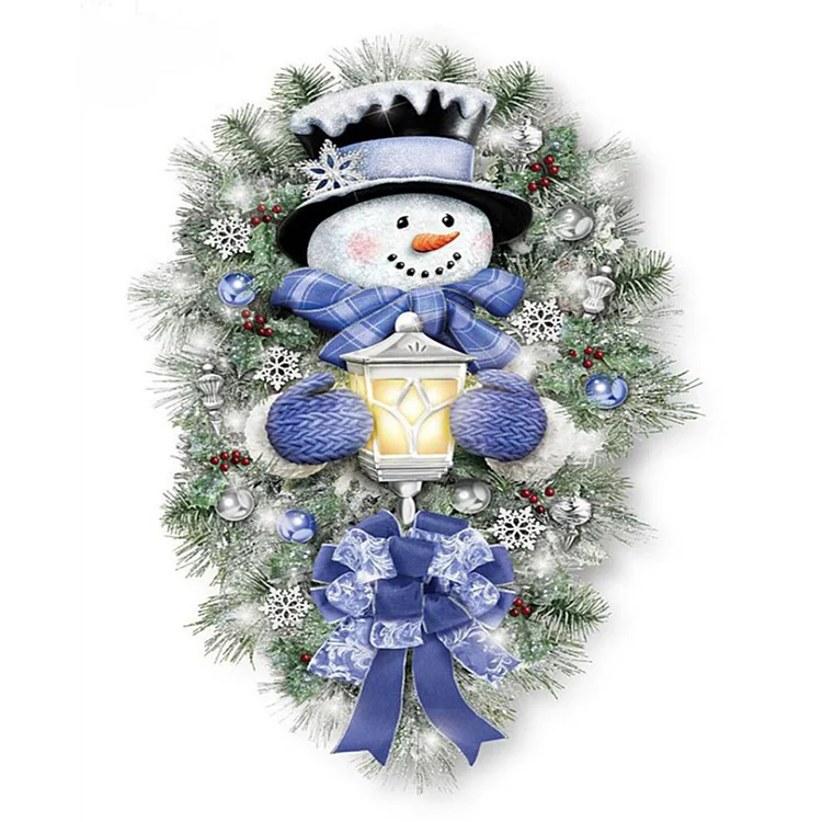 【DIY Brand】Christmas Snowman 11CT Stamped Cross Stitch 40*50CM
