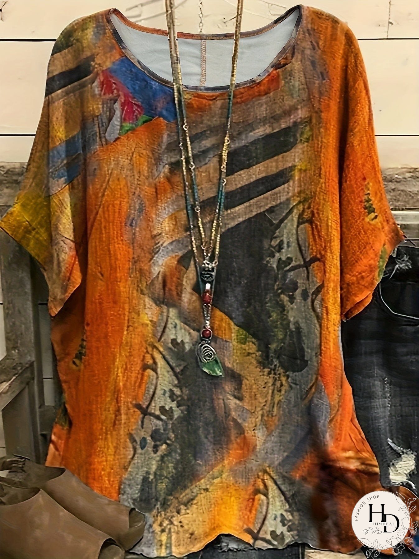 Women's Loose-Fitting Long Sleeve T-Shirt