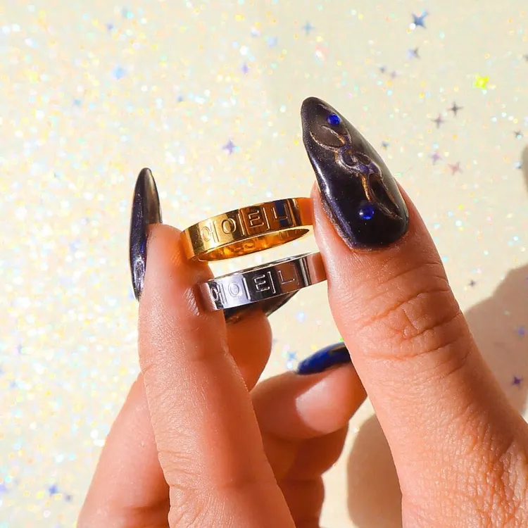 ATEEZ ATINY Korean Engraved Ring