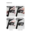 Bicycle Rear Number Light Sign Type-C Rechargeable Bicycle LED Taillights 3 Modes Road Bike Illuminated Tailplates Night Riding Safety Warning Lights