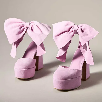 フラットシューズ ^custommade^ 3cm Ribbon Stiletto Kitten Heel Rosie CW0079BK Pink Rose Vegan Leather Pointed Toe Kitten Heel Slingback