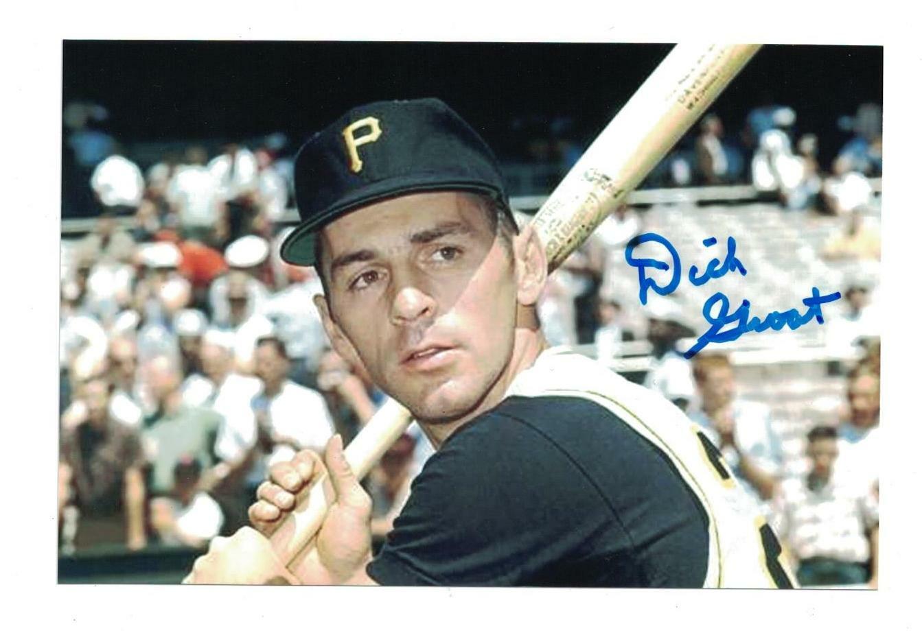 Dick Groat Signed Autographed 4x6 Photo Poster painting Pittsburgh Pirates A