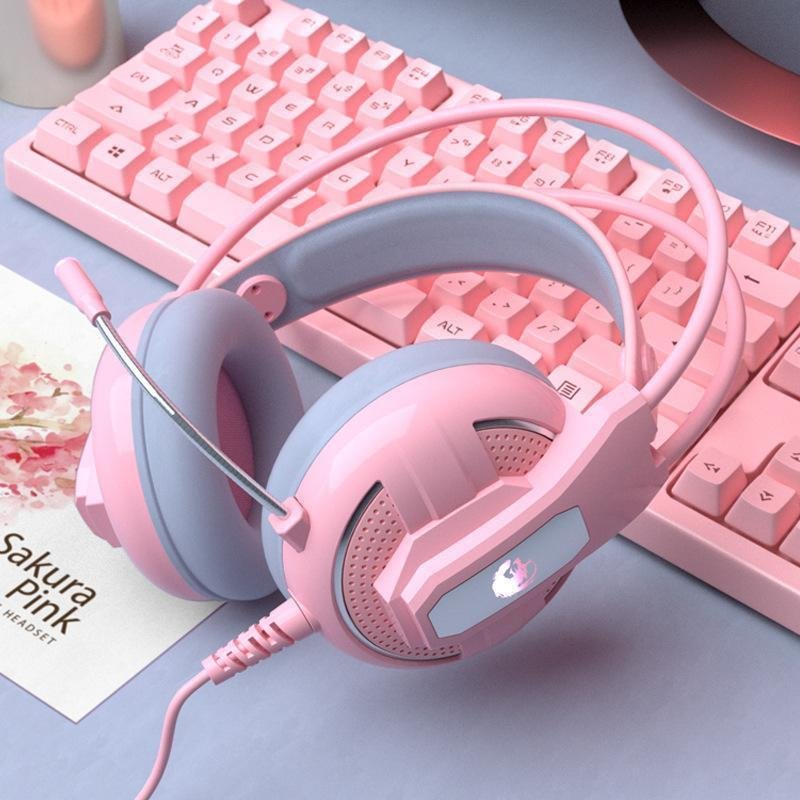 1x Sakura Pink Gaming Headphones