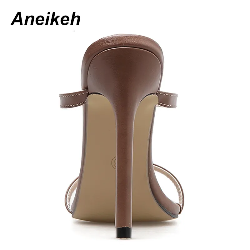 Womens Sandals-Stiletto High Heels Shoes Straps Ankle Wrap Sexy Pumps Party Dress